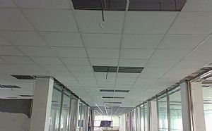 Shop floor office ceiling