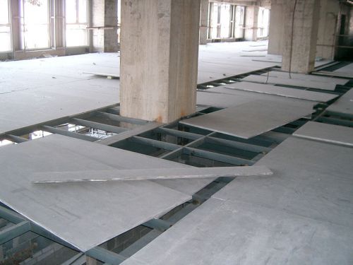 Cement board as floor