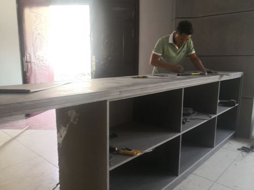 Fiber cement board as bar