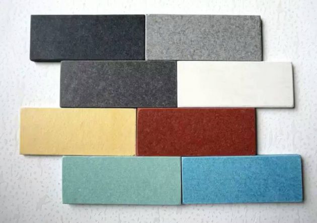 Biyan through colored fiber cement board