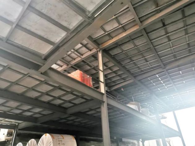 FCA steel structure floor slab is used for plant expansion